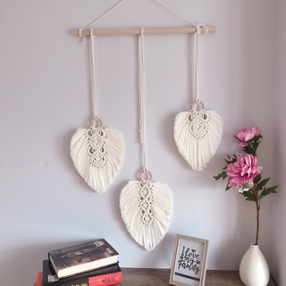 Lá tết macrame treo tường trang trí decor