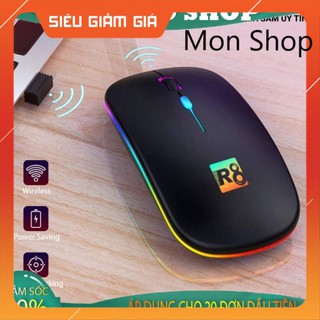 Chuột không dây pin sạc 1600 dpi r8 mon shop shop