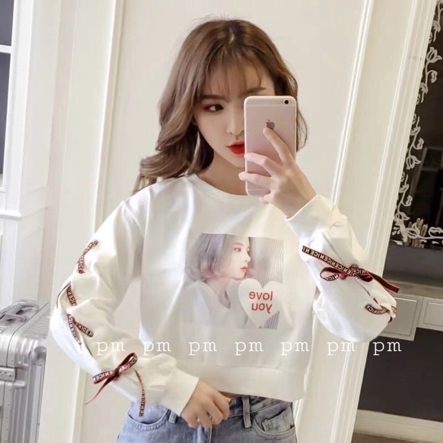 Áo crt dây tay phối hình