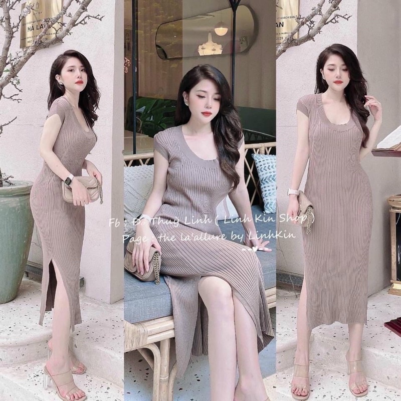 Đầm Len Mongtoghi Tay Cánh Dáng dài