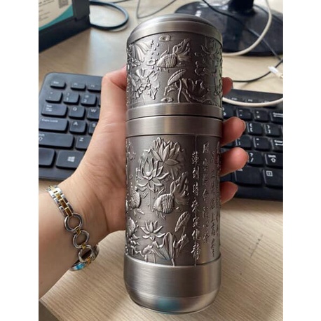 Bộ bình giữ nhiệt mạ vàng, bạc