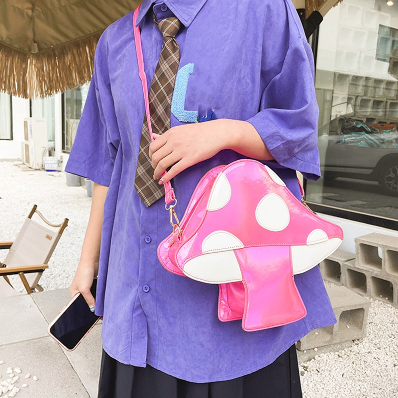 Túi Xách Da PU Hình Nấm Cho Nữ