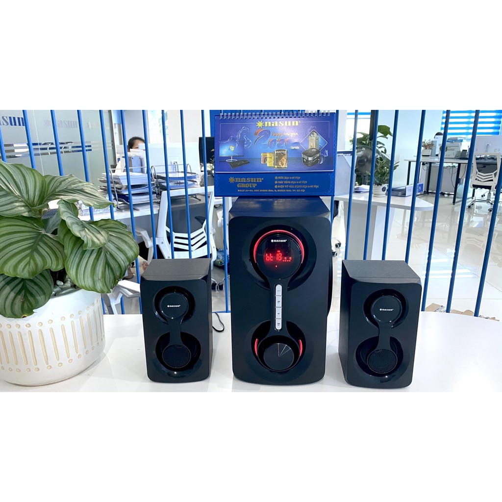 Loa 2.1 NASUN, Model NS-807, công suất 60W, đa năng, bluetooth, cắm dây, USB, thẻ nhớ, FM, âm thanh hay, không bị rè