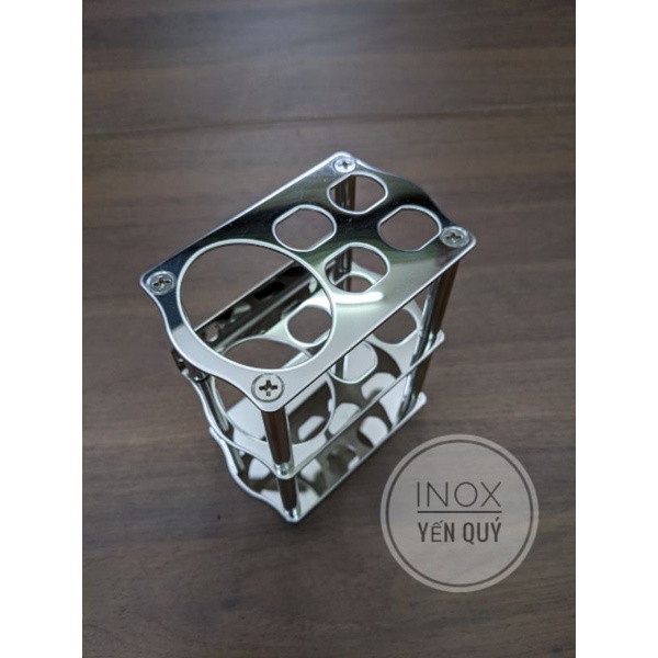 INOX304 KỆ CẮM BÀN CHẢI KEM ĐÁNH RĂNG ĐẶT TRÊN BÀN ĐÁ HOẶC KHOAN TƯỜNG