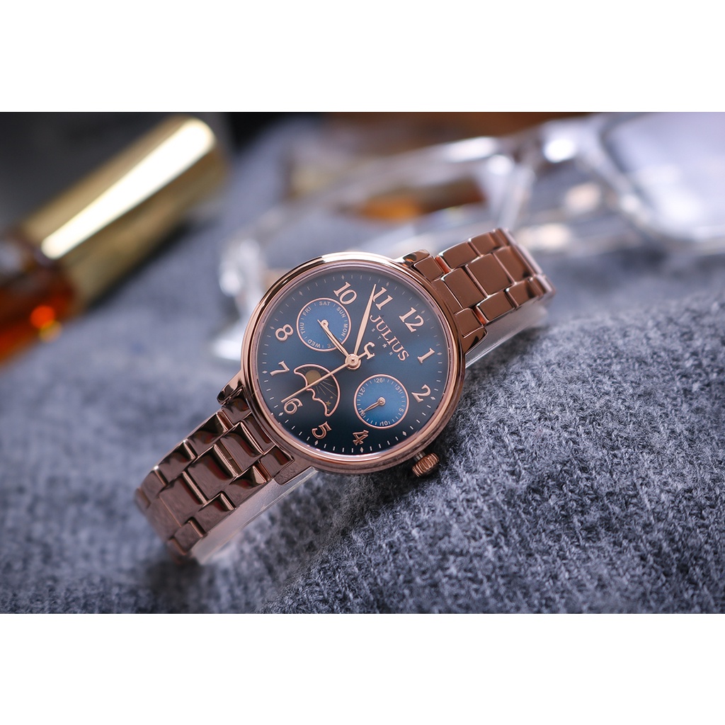 Đồng Hồ Nữ JS-047B Julius Star Kính Saphire Hàn Quốc