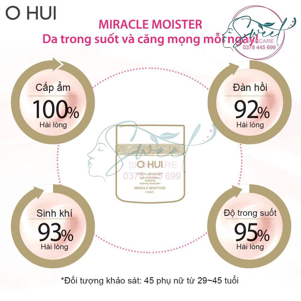 Bộ dưỡng ẩm da căng mượt OHUI Miracle Moisture Special Set  ❤️ SWEET skincare