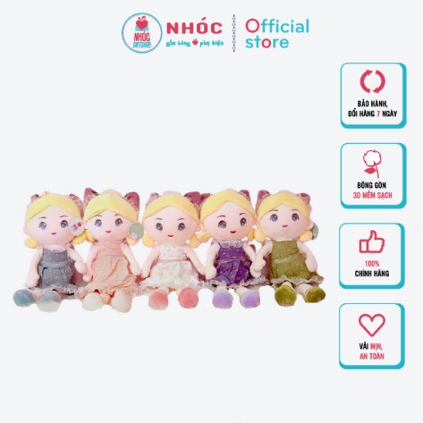 Gấu Bông Búp Bê Đầm Hoa Cài Mèo Lông Mịn Bông Mềm Hàng Cao Cấp Đồ Chơi Cho Bé An Toàn Dễ Thương Size Lớn Nhiều Màu -NHÓC