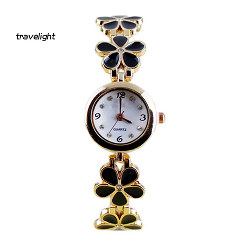 Đồng Hồ Đeo Tay Đính Đá Họa Tiết Hoa Cúc Thời Trang Dành Cho Nữ