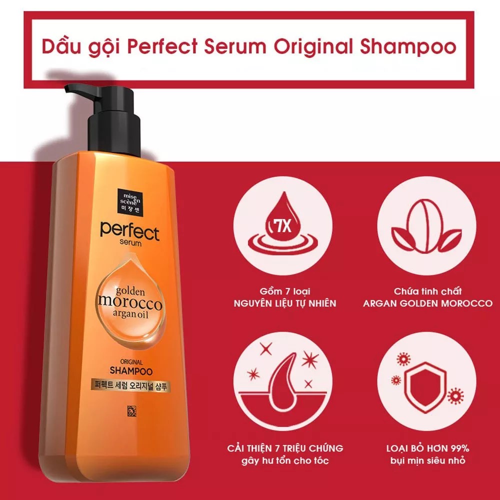 Dầu Gội Serum Siêu Phục Hồi Và Dưỡng Tóc Mise En Scene Perfect Serum 680ml