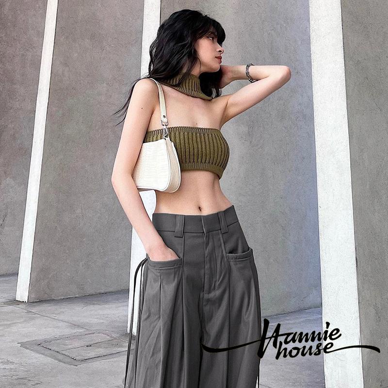 Quần ống rộng Màu Sắc Thời Trang Cho Nữ