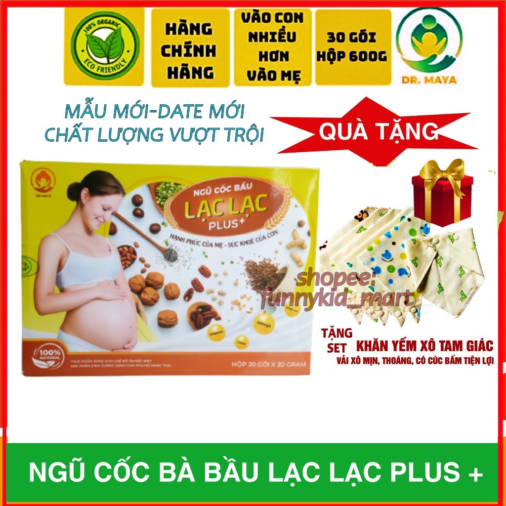 (lẻ 15 gói) Ngũ cốc bầu Lạc Lạc siêu dinh dưỡng giảm ốm nghén - Ngũ cốc bà bầu lạc lạc lạc chuyên dụng