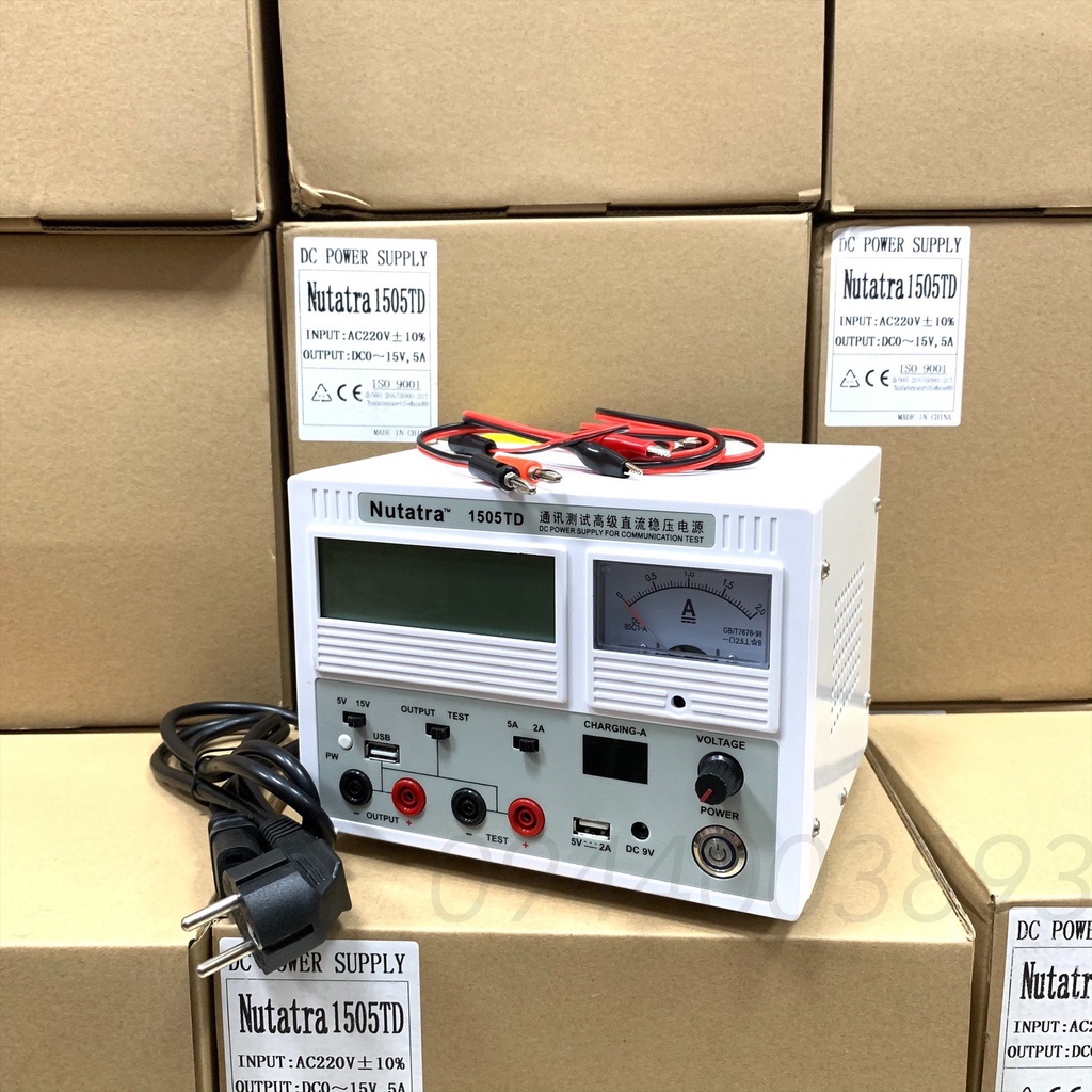 Cấp nguồn Nutatra 1505TD 15V-5A kim và số