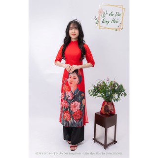 ÁO DÀI CÁCH TÂN VON TƠ 4 TÀ CÔ GÁI _ MÃ SP  CT42_ ÁO DÀI SONG HOÀI
