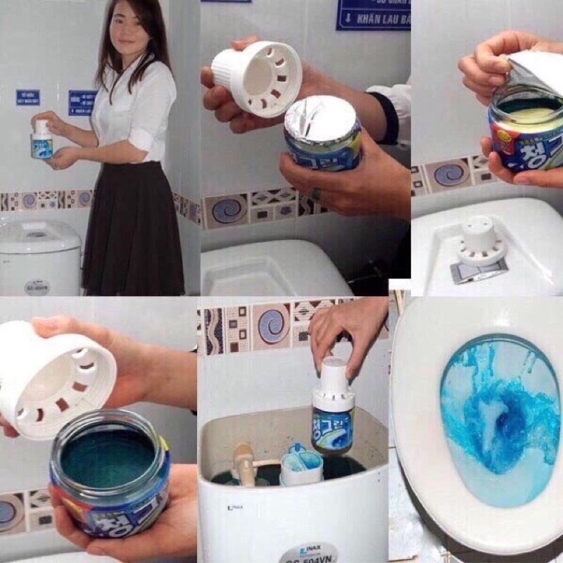 [HÀNG XỊN] COMBO 5 Lọ Thả Bồn Cầu Hình Con Lợn Tiện Lợi Giá Rẻ - Tẩy Ố, Làm Trắng, Diệt Khuẩn, Khử Mùi Bồn Cầu