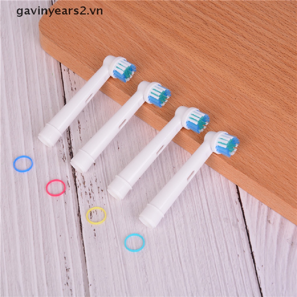 [Hàng mới về] Set 4 đầu bàn chải đánh răng điện oral b sb-17a mềm mại thay thế cho bàn chải đánh răng điện tử 3d sb-17