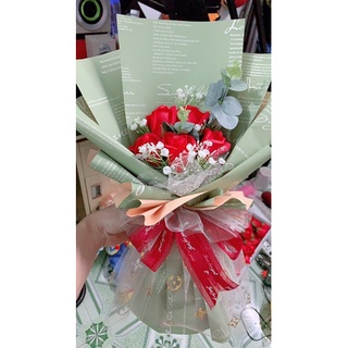 Hoa hồng sáp bó 5bông