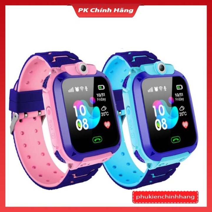 Đồng Hồ Thông Minh Trẻ Em Q12 Lắp Sim Nghe Gọi 2 Chiều,Nhắn Tin, Định Vị LBS, Chống Nước IP67, cuộc goi SOS khẩn cấp