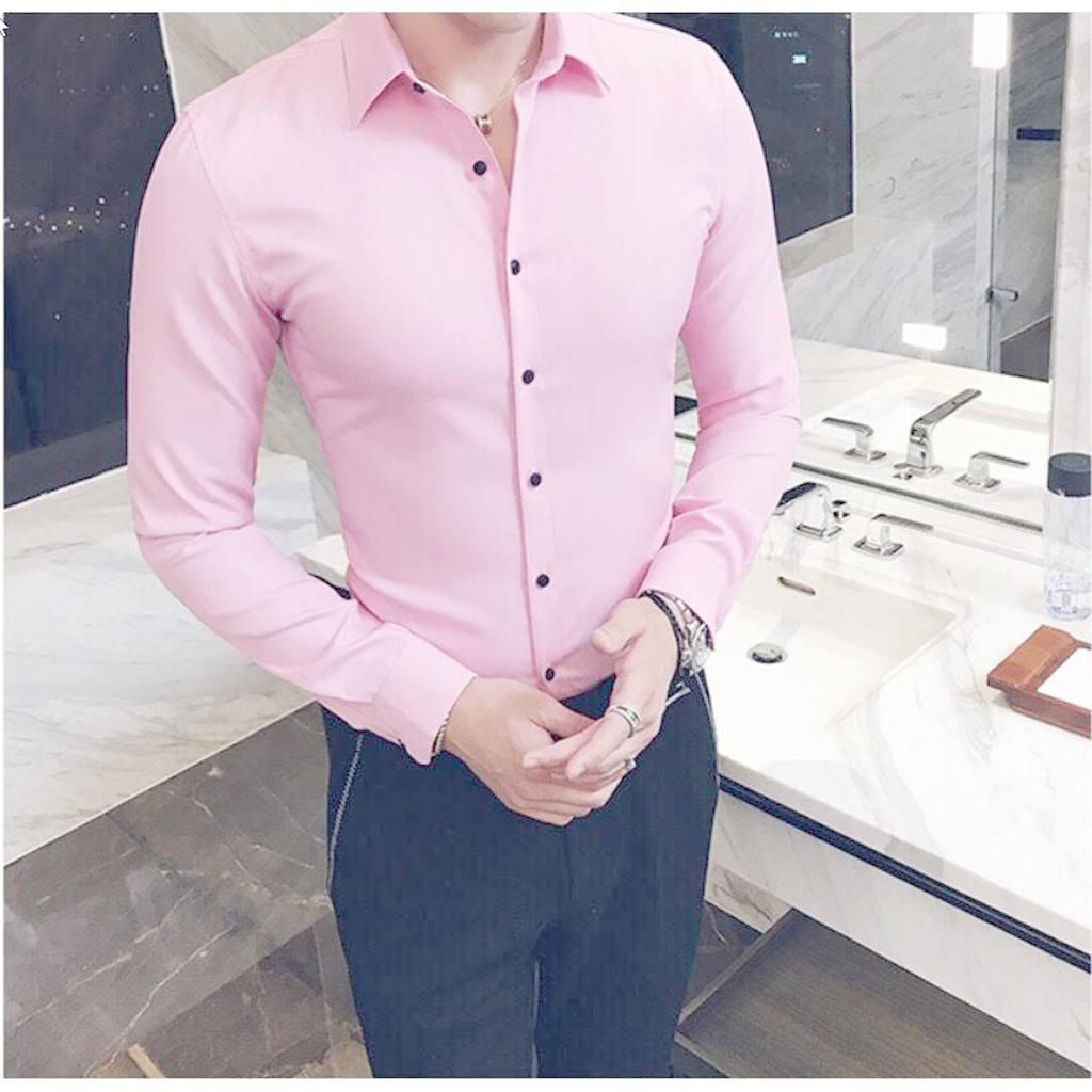 [FREESHIP - XẢ KHO GIÁ SỐC] Áo sơ mi - Áo sơ mi lụa cao cấp - Chất liệu lụa trơn, không nhăn không bai, mặc cực mát.