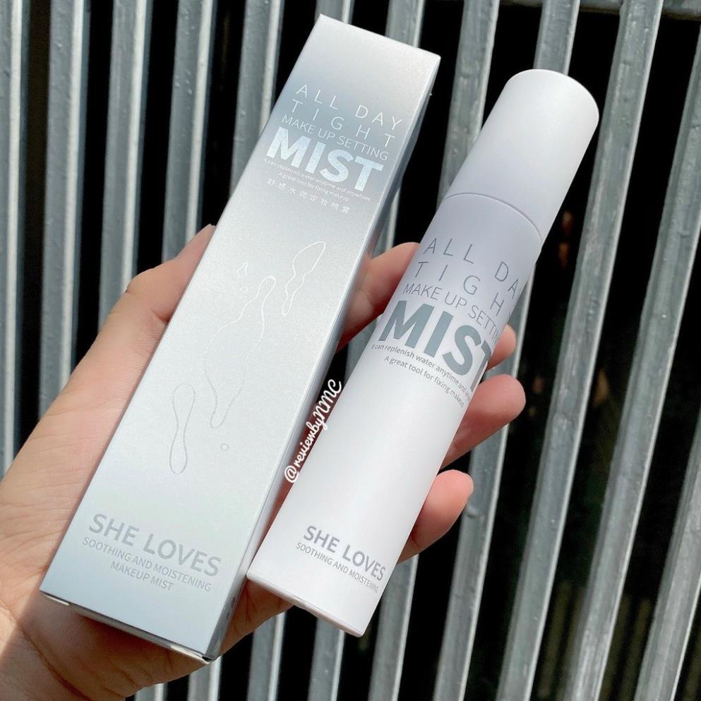 Xịt giữ nền trang điểm kiểm soát dầu Sheloves All Day Tight Makeup Mist 100ml | BigBuy360 - bigbuy360.vn