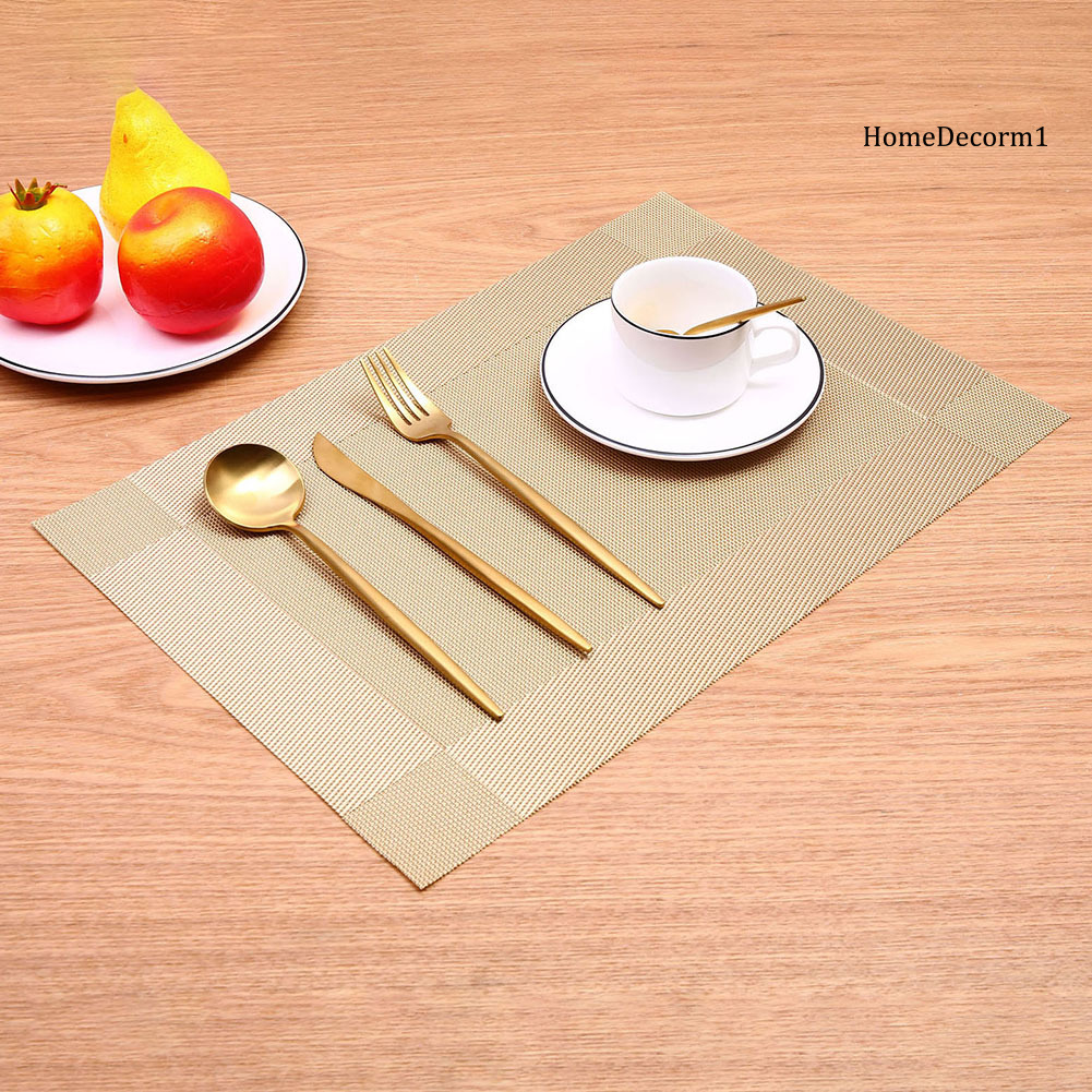 Tấm lót trang trí bàn ăn cách nhiệt thiết kế hình chữ nhật đơn giản