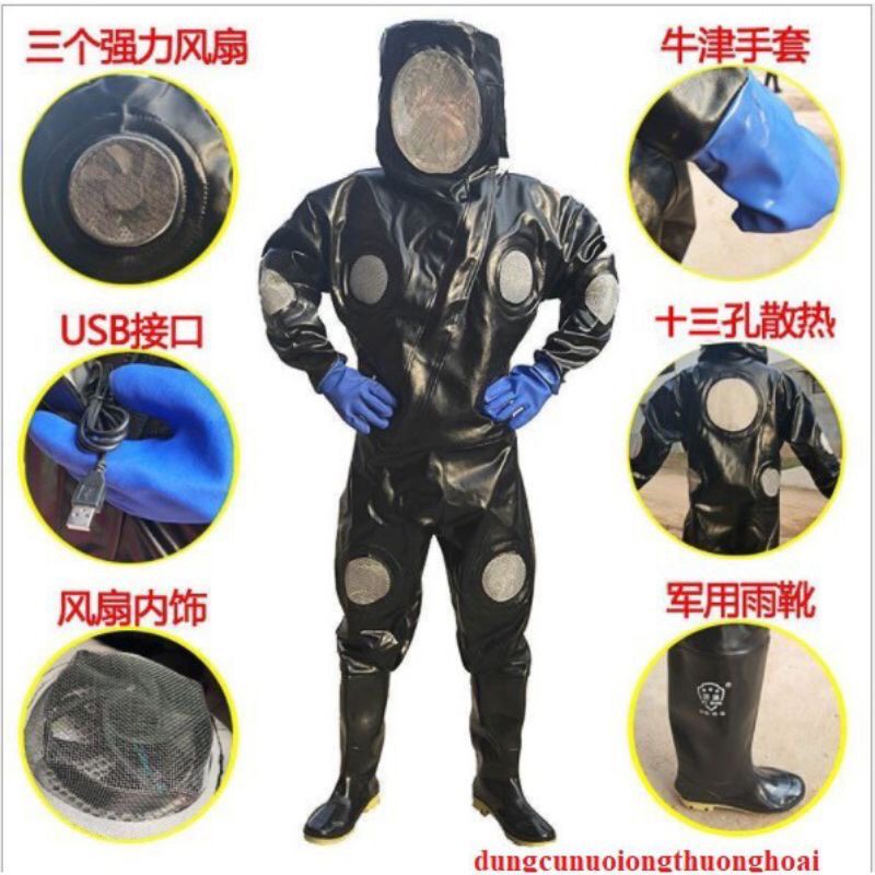 GIẢM 50K/1BỘ ]BỘ QUẦN ÁO BẮT ONG 2 QUOẠT12 LỖTHOÁNG MÁT