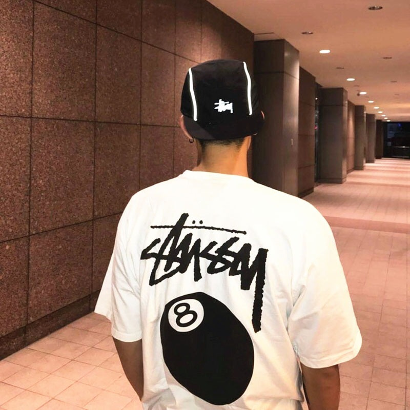 Áo Thun Tay Ngắn Cổ Tròn Dáng Rộng In Chữ Stussy Cá Tính Cho Nam Nữ 2129