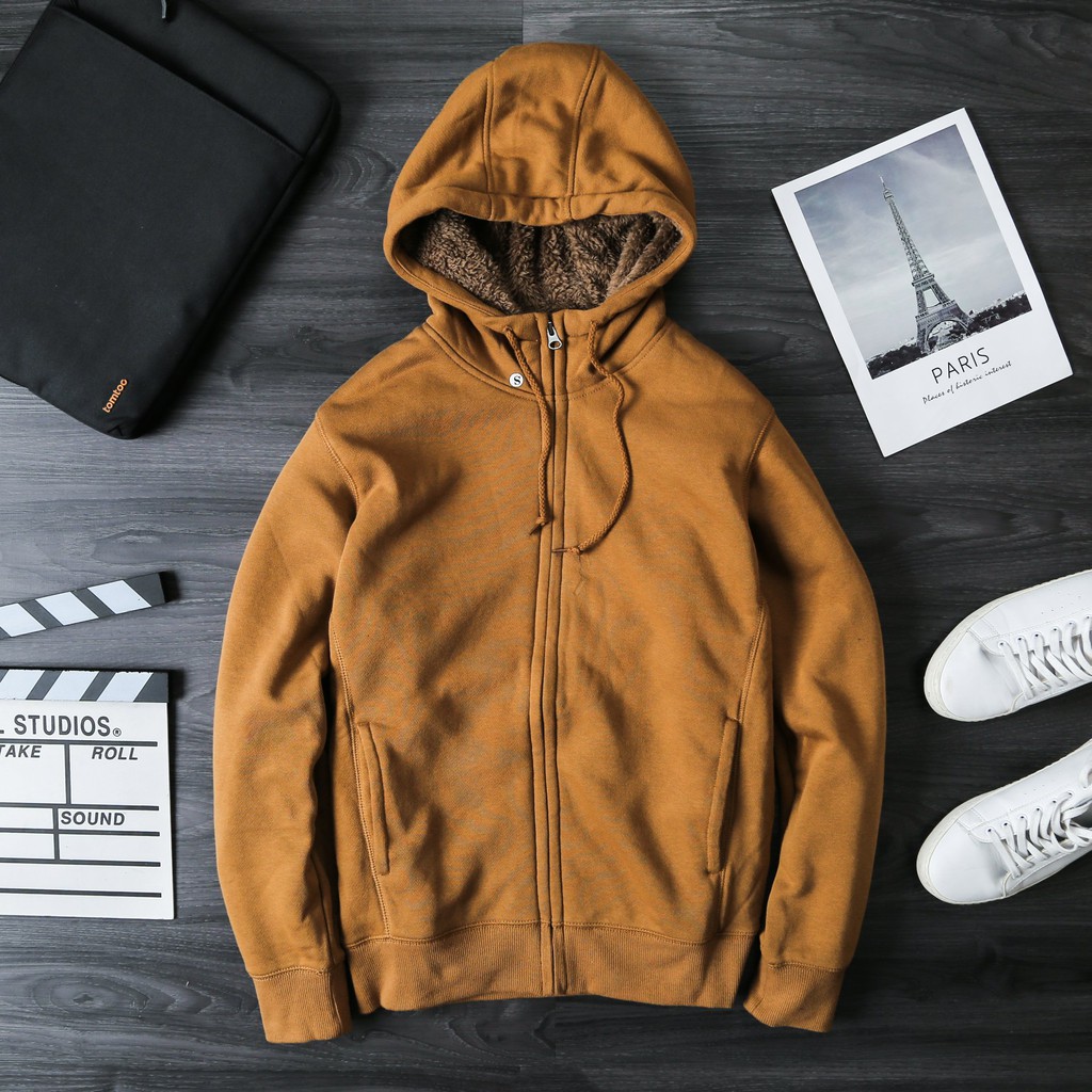 Áo khoác nỉ lót lông trong cho nam | BigBuy360 - bigbuy360.vn