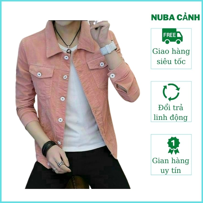 Áo khoác nam chất vải kaki jean cá tính trẻ trung năng động taka 5