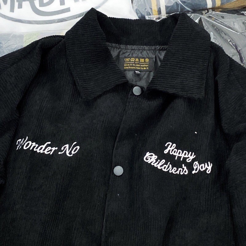 Áo Khoác Bomber 2 Lớp Nhung Gân | Bên Trong Lót Dù WONDER Unisex | BigBuy360 - bigbuy360.vn