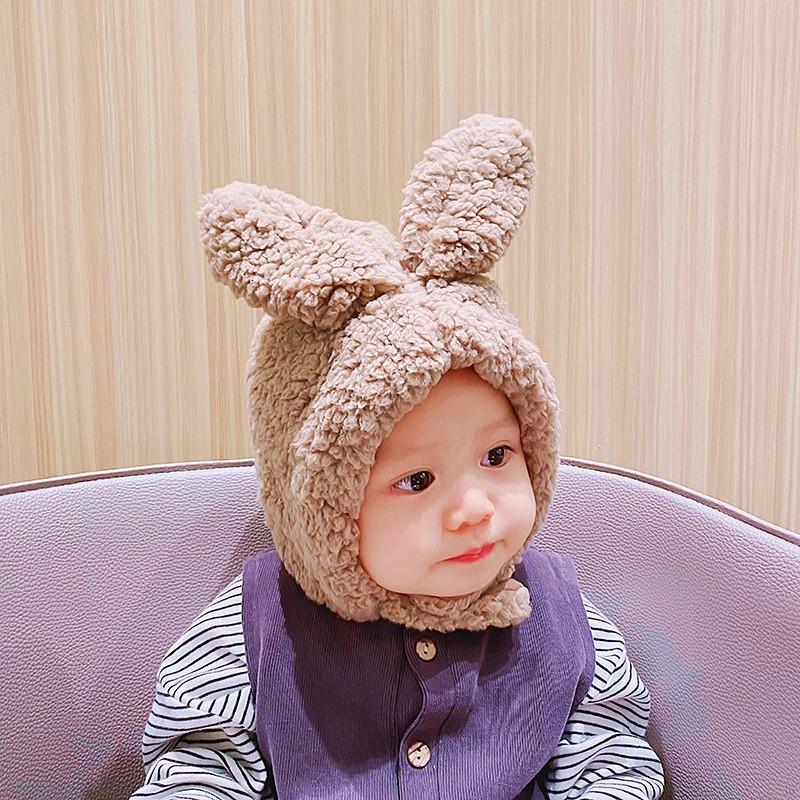 Nón Giữ Ấm Tai Thỏ Đáng Yêu Cho Bé
