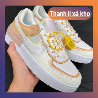 (Tặng phụ kiện) Giầy Airforce hoa cúc  vàng chất đẹp fullbox