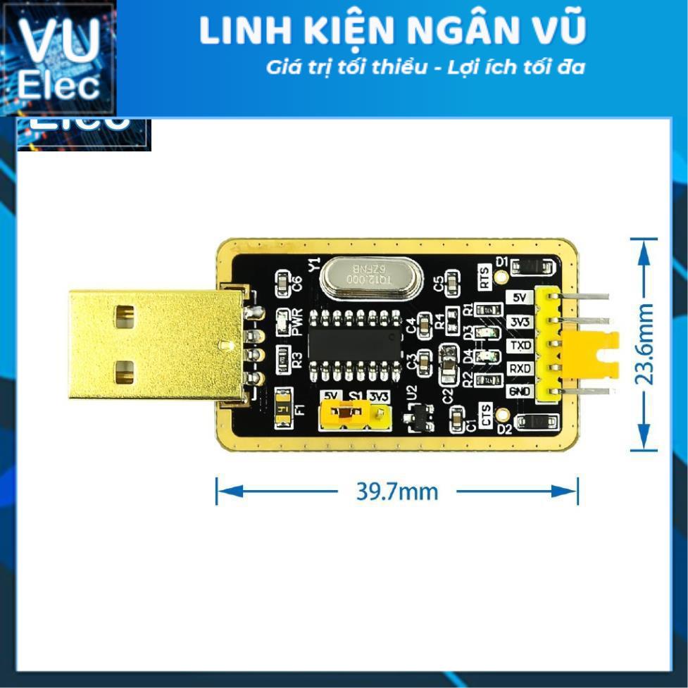 USB TO COM CH340 Mạ Vàng