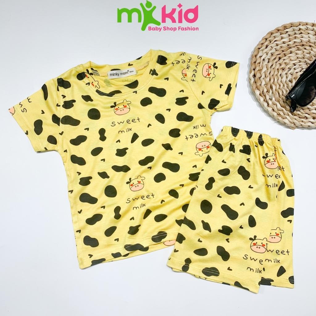 Bộ Cộc Tay Cho Bé  Bộ Minky Mom Cộc Tay Chất Cotton 100% siêu mềm mịn thoáng mát