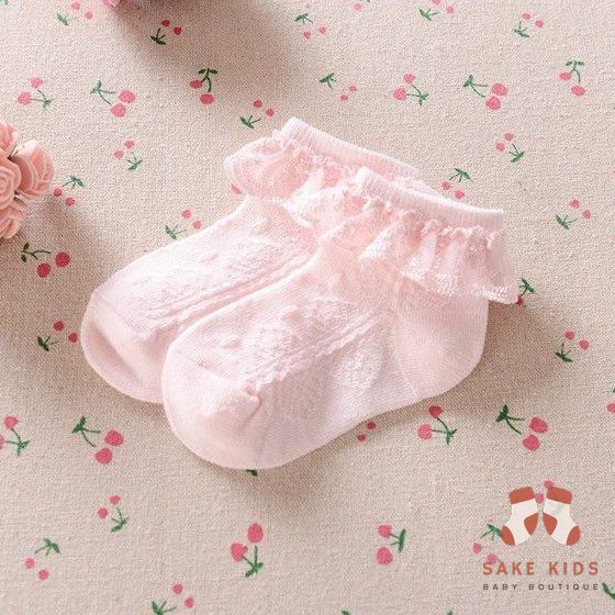 Tất cổ ren bé gái - Tất cotton cổ ren CU nhiều màu dễ thương co giãn tốt cho bé gái phong cách Hàn Quốc mới nhất TCR01