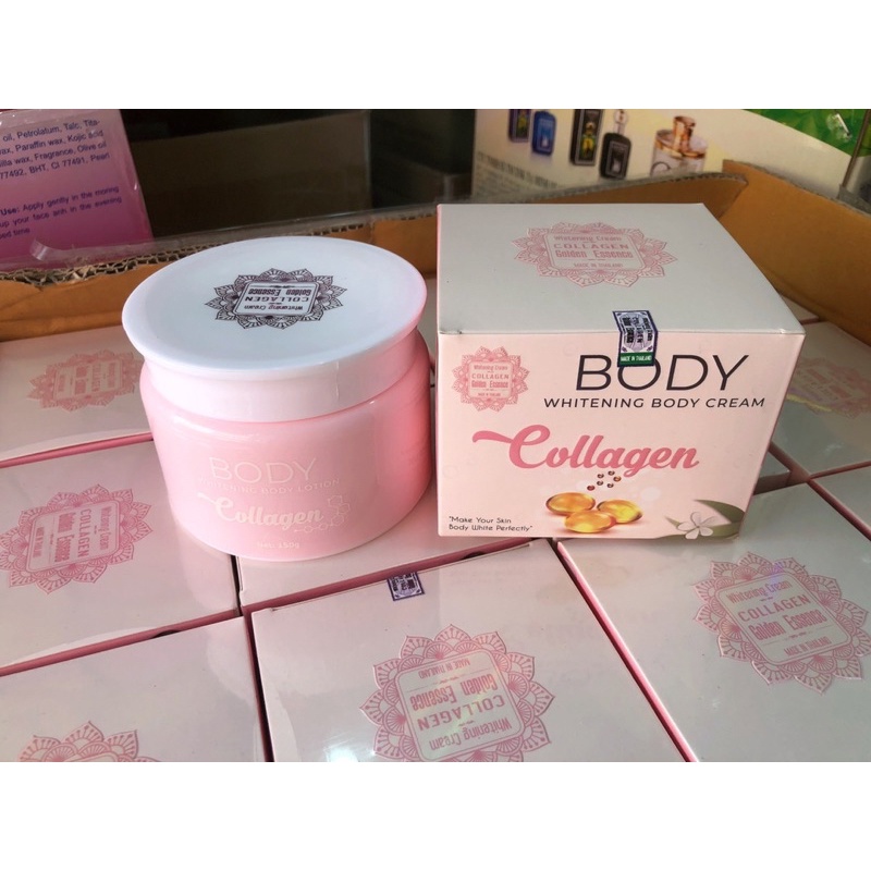 [Tặng kèm tắm trắng Thái] Kem dưỡng trắng da toàn thân Body Colagen Thái 150g