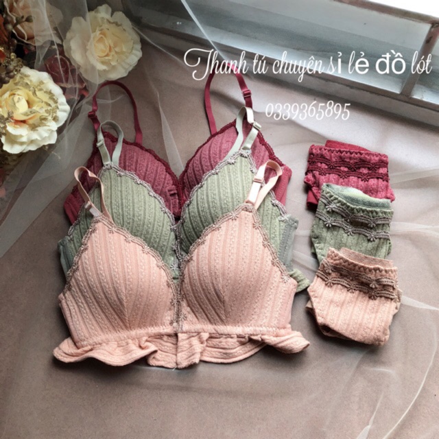Bộ đồ lót Sweet Girl bánh bèo cài trước ngực | BigBuy360 - bigbuy360.vn