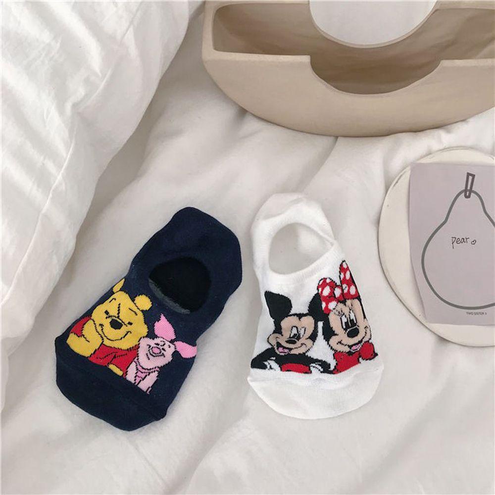 NICKOLAS Vớ Thoáng Khí Thoải Mái Họa Tiết Vịt Hoạt Hình Dễ Thương Phong Cách Hàn Quốc