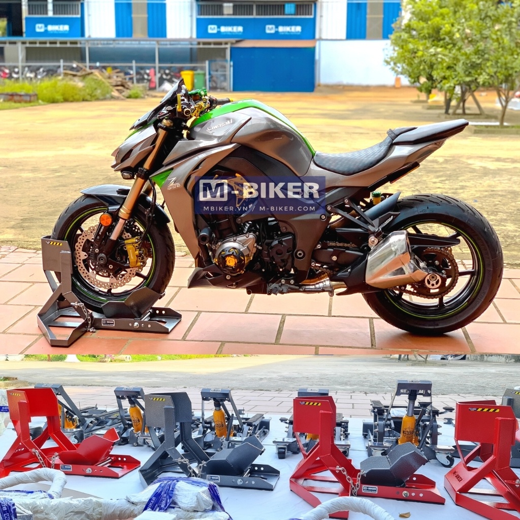 Ben nâng xe moto kẹp bánh trước, sau Mbiker mã số Mb118 Hàng chính hãng