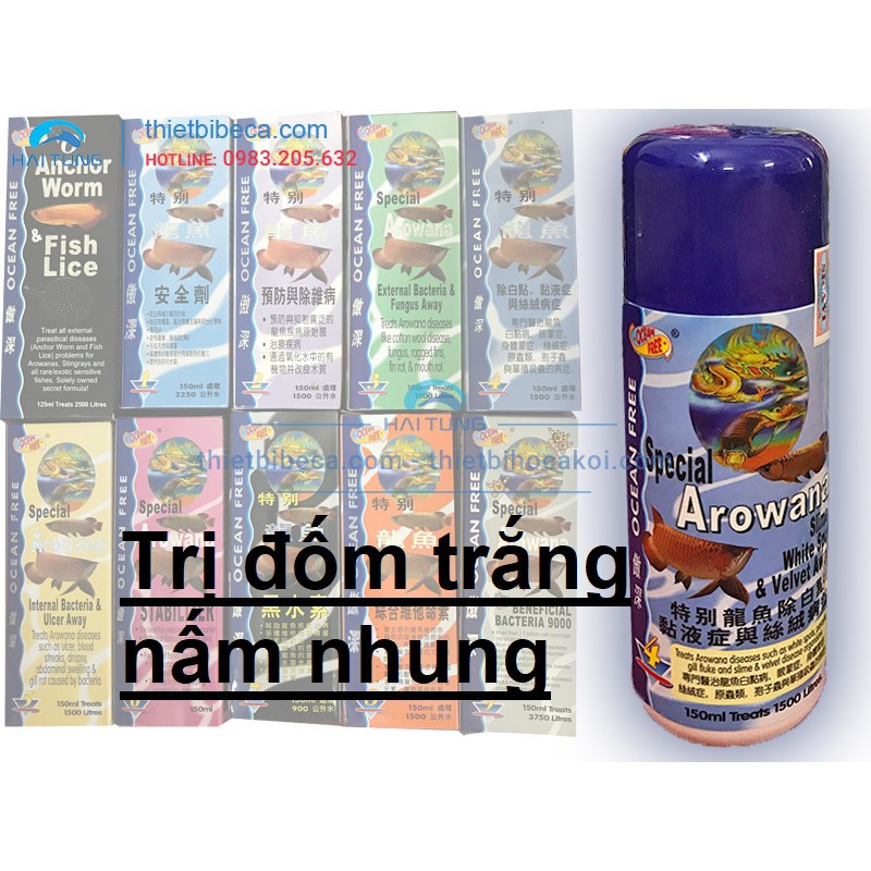 THUỐC CHO CÁ RỒNG CHAI SỐ 4 OCEAN FREE