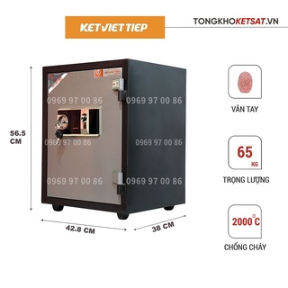 Két sắt vân tay thông minh việt tiệp kcc65-vt - két sắt chống cháy bảo mật cao cấp