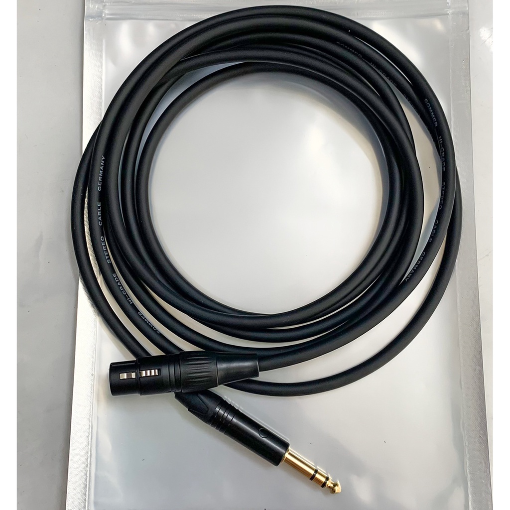 Dây balance XLR-female to TRS 1/4inch 6.35mm