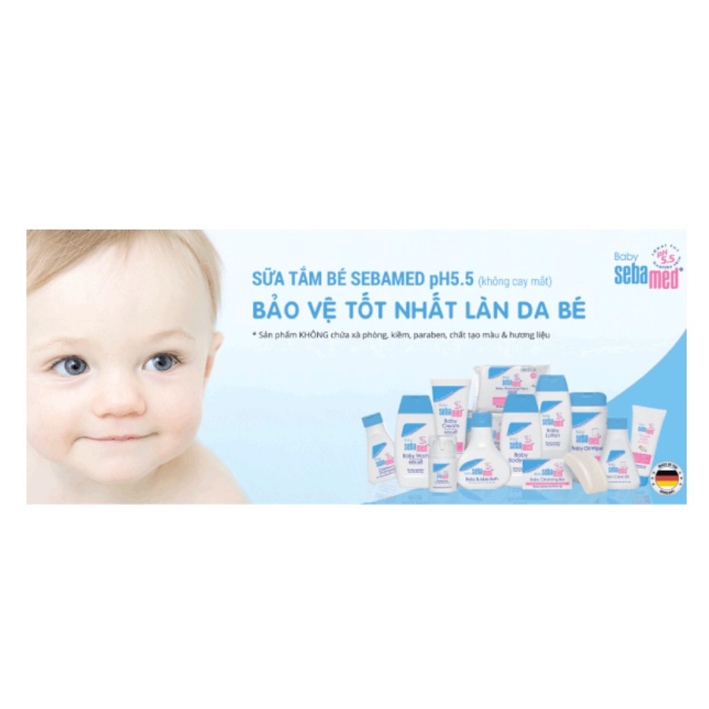 SỮA TẮM DỊU NHẸ CHO BÉ SEBAMED pH5.5 - ĐỨC - 200ML/1000ML | BigBuy360 - bigbuy360.vn