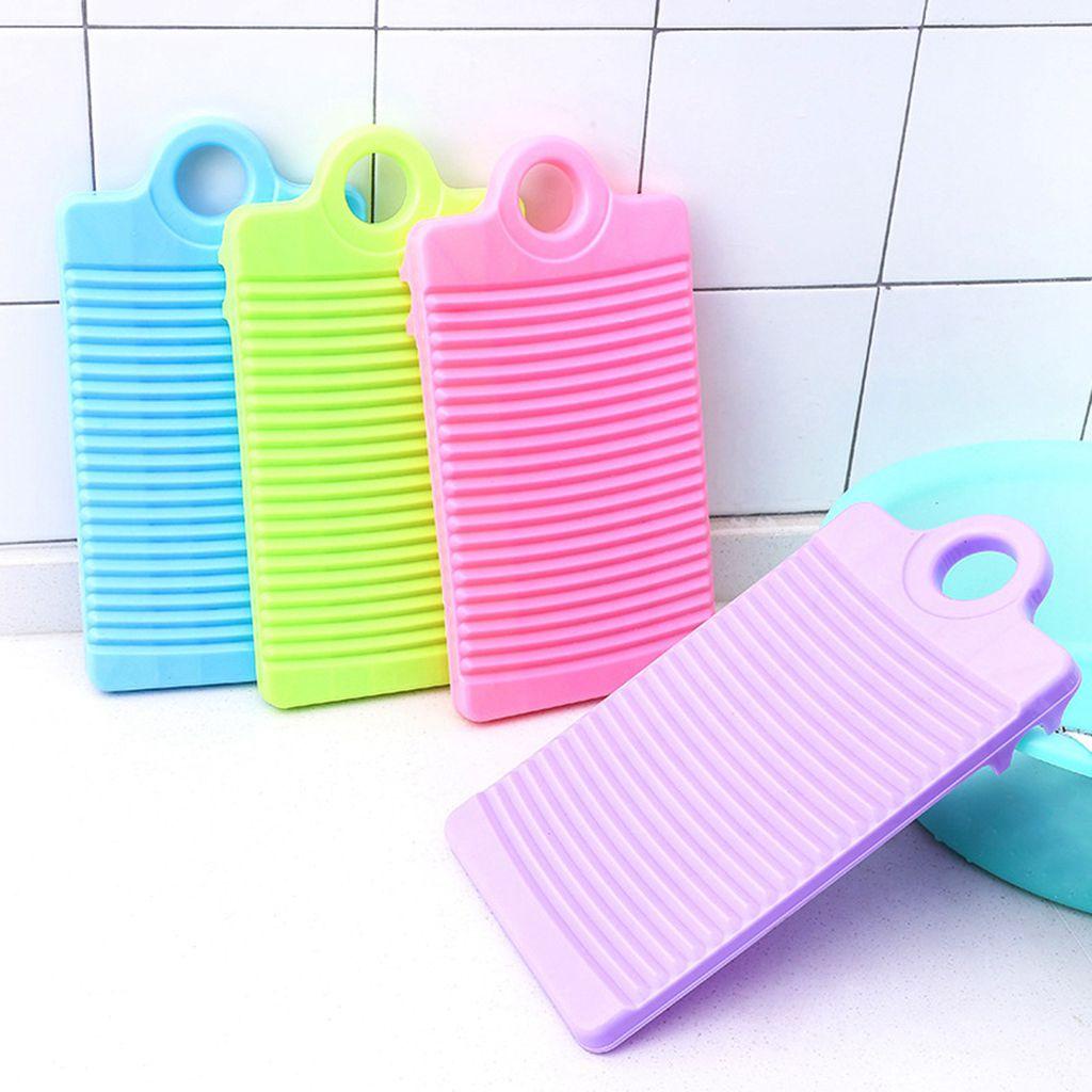 1 Tấm Ván Giặt Đồ Bằng Nhựa Chống Trượt Kiểu Vintage