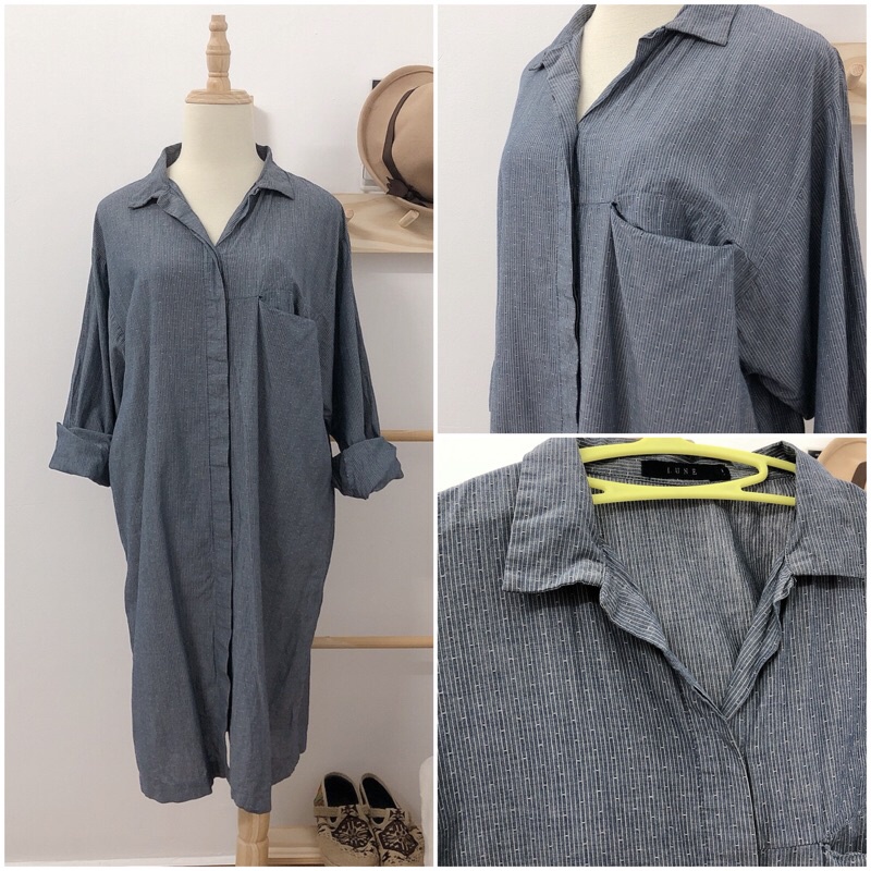 Đầm sơ mi sơ vin hiệu Unilo dưới 60 kg