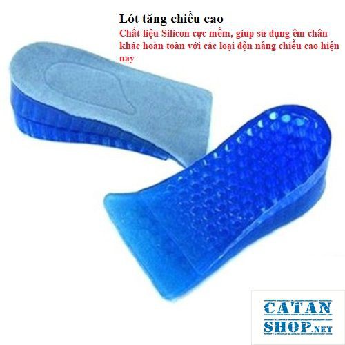 [GIÁ RẺ NHẤT] Lót Giày tăng chiều cao Combo 4 miếng lót giày silicon gel siêu êm ái GIÀY ĐỘN giày cao độn gót