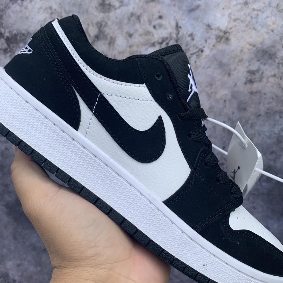 Giày JD1 Low thể thao sneaker JORDAN 1 PANDA màu ĐEN TRẮNG cổ thấp Hot trend nam nữ