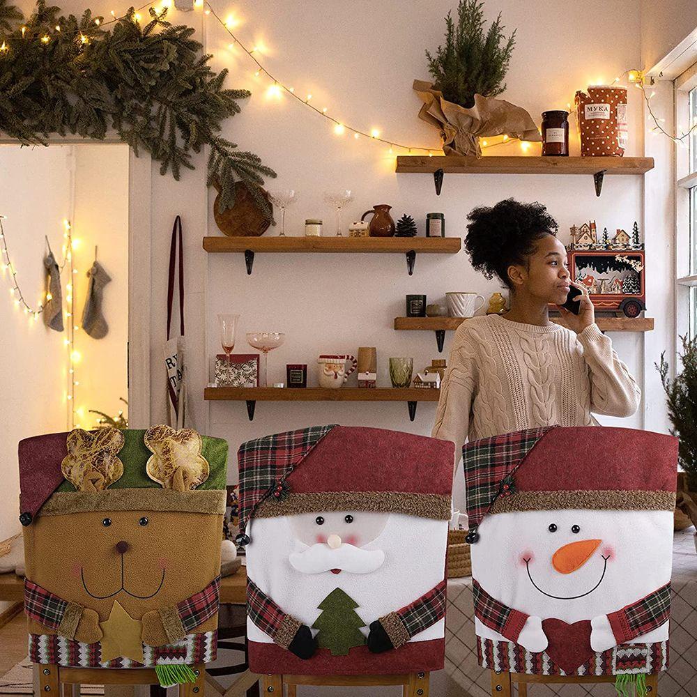 Vỏ Bọc Ghế Trang Trí Giáng Sinh Co Giãn