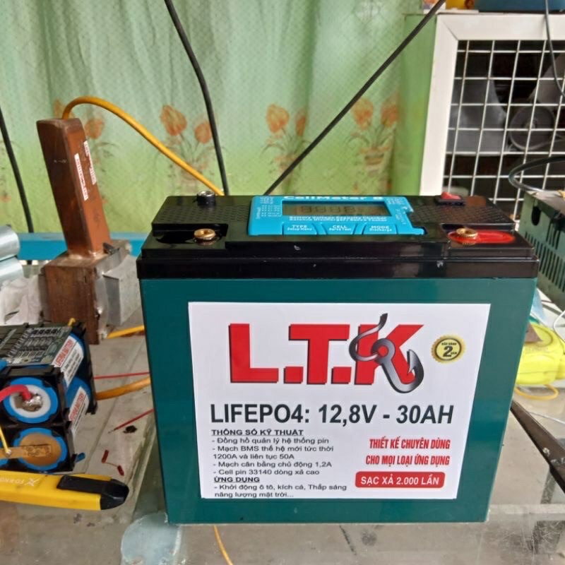 Bình ắc quy lithium 12,8V -30ah full công nghệ