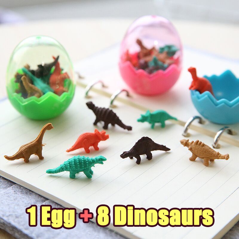 Bộ Gôm Tẩy Hình Khủng Long Hoạt Hình Mini