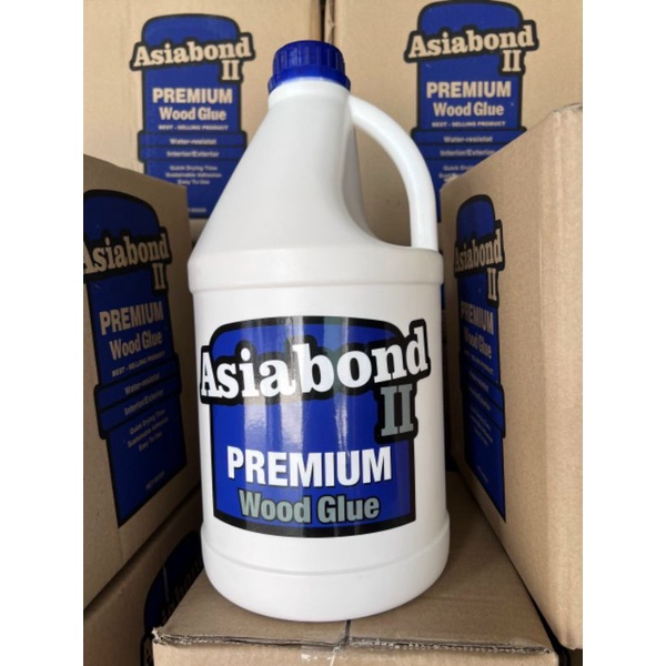 Keo sữa dán gỗ công nghiệp Asiabond II Premium Wood Glue dùng được ngoài trời trong nhà 4kg tương tự keo Titebond
